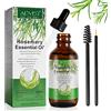 BOIUOITI Olio di Rosmarino per Capelli 60 ml, 100% Puro Olio Essenziale di Rosmarino per Ciglia, Sopracciglia, Viso, Cura della Pelle, Massaggio del Corpo, Promuovere la Crescita, Riduci la Caduta dei Capelli