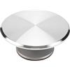 Wakects Piatto Rotante per Torta Girevole Piatto Rotante, Piatto Girevole per Torta in Alluminio 12 Inch, Supporto per Giradischi per Torta, Adatta per Cupcake Dolci Torta