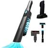 Cecotec Aspirapolvere portatile senza cavo Conga Rockstar Micro + Turbo. 210 W, Digitale, 20 kPa, Autonomia fino a 40 min, 2 modalità, Accessori: 2in1, Tappezzerie, Motorizzato Tappezzerie e materassi