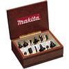Makita A-88054 - Set di frese professionali HM, 12 pezzi, 8 mm