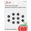 Dritz Bottoni da cucire, nero, taglia 1/0