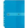 Herlitz Cartellina portadocumenti formato A4, confezione da 6, colore: blu trasparente
