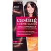 L'Oréal Paris Colorazione Capelli Casting Crème Gloss, Tinta Colore Trattamento senza Ammoniaca per Una Fragranza Piacevole, 400 Castano