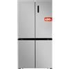 EVVO Frigorifero 4 porte F100, motore inverter, Total No Frost, 321l + 169l, Freon Free, schermo esterno, classe E (Inox, senza serbatoio acqua)