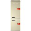 EVVO Frigorifero combi F55 Retro Beige, 216 + 84 litri, design vintage (Beige)