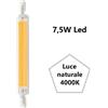 Bot Lighting S.r.l. R7s Lampadina Lineare in Vetro a led 7.5w Luce Naturale 4000k 806lm bot Lighting