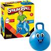 Idena- Happy Face, Pallone da Salto, Blu, 45-50 cm, 40094