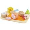 Trudi Tagliere Antipasto (17 pz) by Sevi | Giochi in legno bambini. Cibo finto da tagliare. Metodo creativo Montessori | 27x17cm | Giochi di imitazione | modello 83060