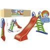 StrMy Toys SCIVOLO BAMBINI grande 188x88x125H cm scivolo giardino giochi d'acqua pieghevole