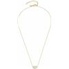 JEWELS BY LEONARDO Leonardo Ciao Mimo 023300 - Collana da donna in acciaio inox IP oro con ciondolo a forma di madreperla semicircolare, lunghezza 42-47 cm, 42, Acciaio inossidabile, Nessuna pietra preziosa