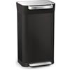 Joseph Joseph Pattumiera Cucina a Pedale con Filtro Antiodore, Capacità 90 litri dopo la compattazione, Nero, 30 litri