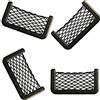 gexuamz Borsa a Rete Portaoggetti per auto Bagagliaio Organizer 4 Pezzi 15 * 8CM Rete per Bagagli Borsa a Rete Borsa a Rete Tasca per Cellulare Tasca a Rete Elastica Organizer per Auto per Più Spazio.