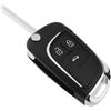 ECSiNG Auto - Guscio per chiave telecomando pieghevole a 3 pulsanti, compatibile con Vauxhall, compatibile con Opel Astra J Insignia Mokka, custodia per chiave telecomando