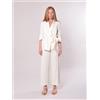 PETER HADLEY WOMAN Tailleur beige in lino