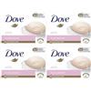 Dove Rosa 3 in 1 Beauty Cream Bar pulisce, idrata e nutre, sapone doccia senza solfati per una pelle morbida e liscia, adatto per l'uso quotidiano, 4 x 90 ml