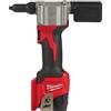 Milwaukee 4933464405 Rivettatrice compatta 12V 1 Batteria 2,0Ah, Rosso
