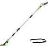 Greenworks G24PS20 Sega Potatrice telescopico a Batteria, Lunghezza Barra 8 Pollice (20cm), Velocità Catena 6,7m/s, 3,2kg, Asta 2.6m, SENZA Batteria 24V e Caricabatterie, Garanzia 3 Anni