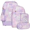 Beckmann Active Air FLX Schoolbag Set 6-teilig 20-25L Unicorn Princess Purple