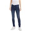 Replay jeans da donna con power stretch, blu (Dark Blue 007), 26W / 30L