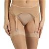 CALZITALY Reggicalze Donna, Lingerie e Intimo, Giarrettiere e reggicalze, Nero Bianco, Naturale, Avorio, Taglie Regular e Curvy, MADE IN ITALY (Regular, Tulle - Naturale)