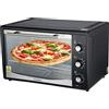 Steinborg Mini forno da 45 litri con convezione, spiedino elettrico | 1800 Watt | forno a convezione | forno per pizza | illuminazione interna | con teglia e griglia | mini-forno | piccolo forno | mini-forno