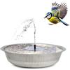 matches21 HOME & HOBBY Set di fontane solari per esterni, ciotola in zinco da 50 cm, fontana da giardino