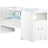 Baby Price New Basic letto evolutivo per neonati combinato, con pomelli