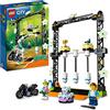 LEGO City Stuntz Sfida Acrobatica KO, Moto Giocattolo Carica e Vai con Minifigure, Giochi per Bambini e Bambine dai 5 Anni in su, Idea Regalo 60341