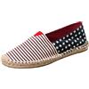 Dooxii Unisex Uomo Donna Durevole Casuale Loafers Scarpe Moda Tinta Unita Espadrillas Basse Scarpe Slip On Flats 40(25cm)
