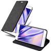 Cadorabo Custodia Libro per Samsung Galaxy J5 2016 in NERO DI NOTTE - con Vani di Carte, Funzione Stand e Chiusura Magnetica - Portafoglio Cover Case Wallet Book Etui Protezione