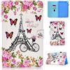 Lspcase Galaxy Tab A 10.1 Pollice 2019 Custodia in Pelle PU Flip Cover Stand Protective Case con Chiusura Magnetica e Slot di Carte Per Samsung Galaxy Tab A 10.1 SM-T510 / SM-T515 Torre Eiffel