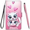 TOUCASA Cover per ASUS ZenFone Max Pro M1 ZB601KL,Flip Caso Custodia [Creativo Dipinto] PU Pelle Portafoglio Unico Sottile Funzione TPU Antiurto Flip Cover a Libro (2 Gatti Adorabili)