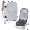 suradar Zaino Sottovuoto Viaggio, Zaino con Sottovuoto Incorporato Travel Trunki 2.0 Bagaglio a Mano Easyjet 45x36x20 Zaini da Viaggio Aereo con 14 Pollici Porta PC Grigio