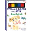 Crealibri Amici animali. Dita colorate. Disegna e colora con le dita. Ediz. a colori. Ediz. a spirale. Con 5 inchiostri colorati per dita