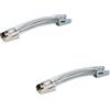 Adam Hall Hardware 3428 M2 AH 2x - 2x maniglia a nastro con impugnatura in PVC trasparente, 210 mm