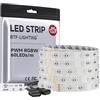 BTF-LIGHTING Striscia LED RGBW 4 colori in 1 5050 5M 60 LEDs/m RGB + Bianco Caldo 2700K-3000K DC24V IP30 PCB Bianco per Retroilluminazione TV, Cucina e Decorazione Casa(Senza Adattatore o Controller)