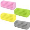 FerraDrend 4 Pezzi Spugna Polvere,Damp Duster, Spugna Dump Duster Riutilizzabili,Spugna per Polvere Assorbente per Stoviglie, Fornelli, Pavimenti, Divani (Grigio, Rosa, Giallo, Verde)