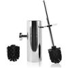 EXLECO Inox Scopino Bagno WC Montaggio Parete Spazzolino Water Bagno con Ricambio Scopino WC, Porta Scopino Bagn Spazzola per Toilette Scovolino & Portascopino Set di Scopettino Accessori Cromo