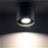 Plafoniera da Soffitto in Alluminio ORBIS 1 GU10 Nera da Interno