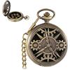 HQRKOTM Retrò Set Dadi D&D Metallo 7 Dadi Poliedrici,Set di orologi da tasca vintage,per Viaggio Festa Campeggio, per Giochi Giochi di Ruolo(Ingranaggio)