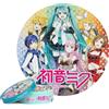 Bopster Hatsune Miku - Puzzle rotondo da collezione anime giapponesi, 500 pezzi, diametro 50 cm, colori vivaci, carta riciclata ecologica a 3 strati, idolo giapponese