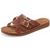 JOMIX Ciabatte da Spiaggia Estive da Donna Pantofole Eleganti e Casual Morbide e Flessibili Suola Antiscivolo per Un Sostegno Sicuro WFC250183-8 (Cammello,39)
