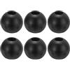 PATIKIL Fermacorda per Cavi, 6pz Accessori Macchine Palestra Gomma Attrezzature Fitness Cavi Parti Ricambio per Giunti per Funi Metalliche Macchine Palestra Domestiche, Nero