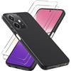 LYJERRY Cover + 2Pcs Vetro Compatibilità con OPPO A5 Pro Cover Nero Custodia piu Vetro temperato protezione Pellicola protettiva Vetrino