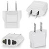 Clomnpe 4x Adattatore Universale USA Italia, Adattatore Presa Americana a Spina Italiana, Adattatore USA da Viaggio, Adattatore Presa da USA per Europa/USA/Canada/Cina/Giappone/Messico,Spine di Tipo A