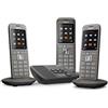 Gigaset CL660A Trio Analog/DECT telephone Identificatore di chiamata Grigio [Versione Francia]