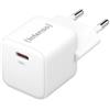 Intenso Power Adapter W30C GaN, alimentatore USB-C da 30 Watt e tecnologia GaN, bianco