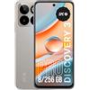 SPC Discovery 3 Pro - Smartphone 6.7" IPS 120Hz | Memoria interna 256 GB, RAM 8 GB | Tripla fotocamera AI 50 MP, selfie 32 MP | NFC eSIM | Android 14 | Batteria 5000 mAh, ricarica rapida - Lunar Mist