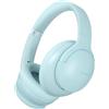 DOQAUS Cuffie Wireless Bluetooth,90 Ore Di Riproduzione,3 Modalità EQ,Bluetooth 5.4 Cuffie- Suono Stereo HiFi Microfono Incorporato per Viaggio/Telefono/PC-blu