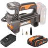 Worx WX092 - Compressore elettrico a batteria - 20V 2Ah